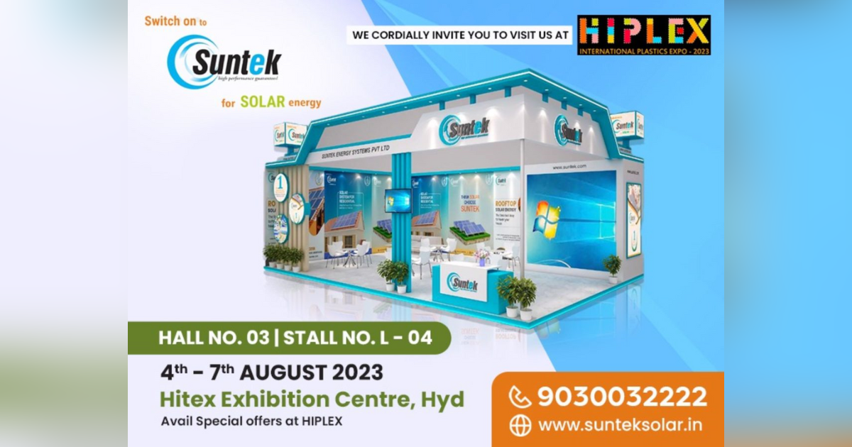Suntek No.1 Solar Company is participating in HIPLEX 2023 - Leading the Solar Revolution